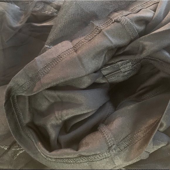 ❌DONATED❌Black Bustier With Lace Mesh Overlay Maxi Shorts Romper - Picture 12 of 17